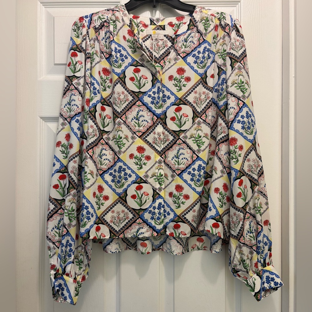 NWT Boden Multicolor Floral Blouse